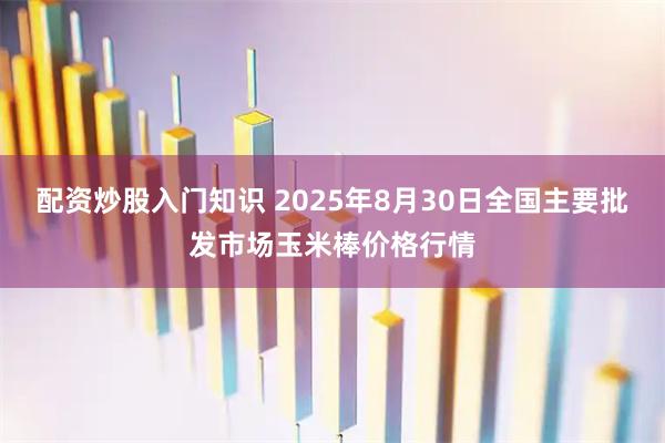 配资炒股入门知识 2025年8月30日全国主要批发市场玉米棒价格行情