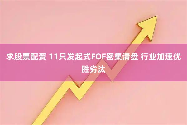 求股票配资 11只发起式FOF密集清盘 行业加速优胜劣汰