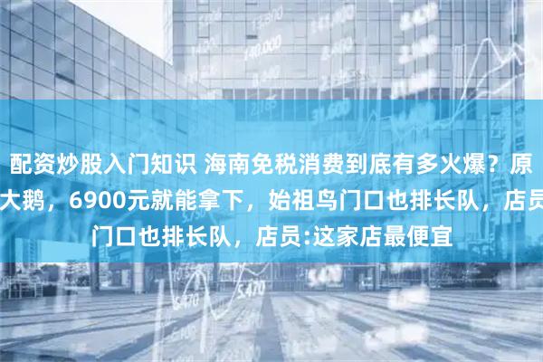 配资炒股入门知识 海南免税消费到底有多火爆？原价超1万的加拿大鹅，6900元就能拿下，始祖鸟门口也排长队，店员:这家店最便宜