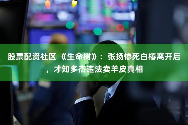 股票配资社区 《生命树》：张扬惨死白椿离开后，才知多杰违法卖羊皮真相